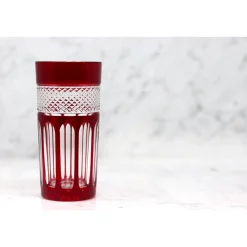 Vessière Cristaux Verre À Eau|Coffrets Verres Cristal|6 chopes cristal couleur mireille