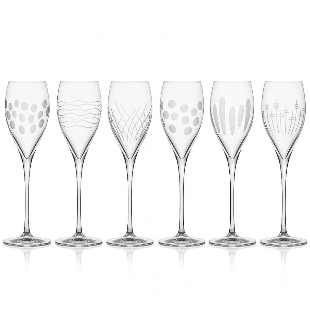 Vessière Cristaux Coffrets Verres Cristal|Art De La Table|6 flûtes cristal artisanal prestige t.m