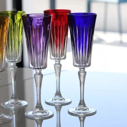 Vessière Cristaux Art De La Table|Verre À Pied|6 flûtes cristal timeless couleurs