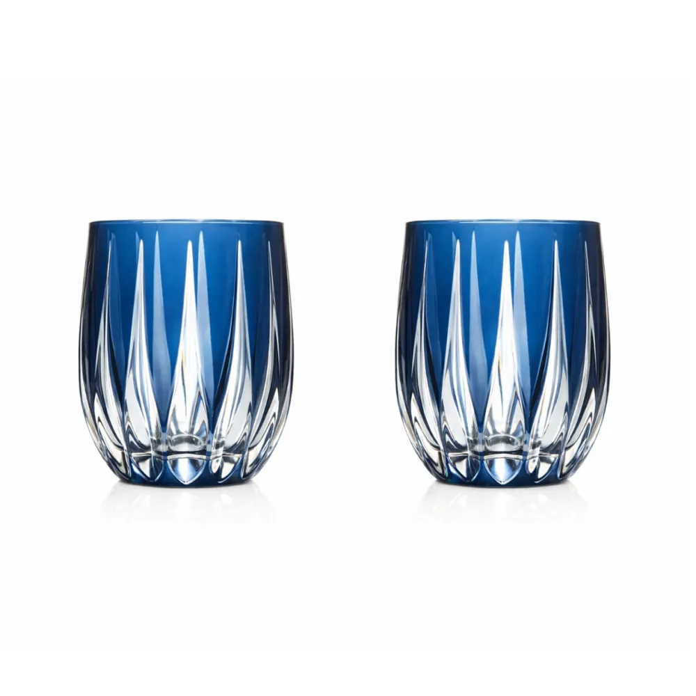 Vessière Cristaux Art De La Table|Verre À Eau|2 gobelets à eau Berenice bleu