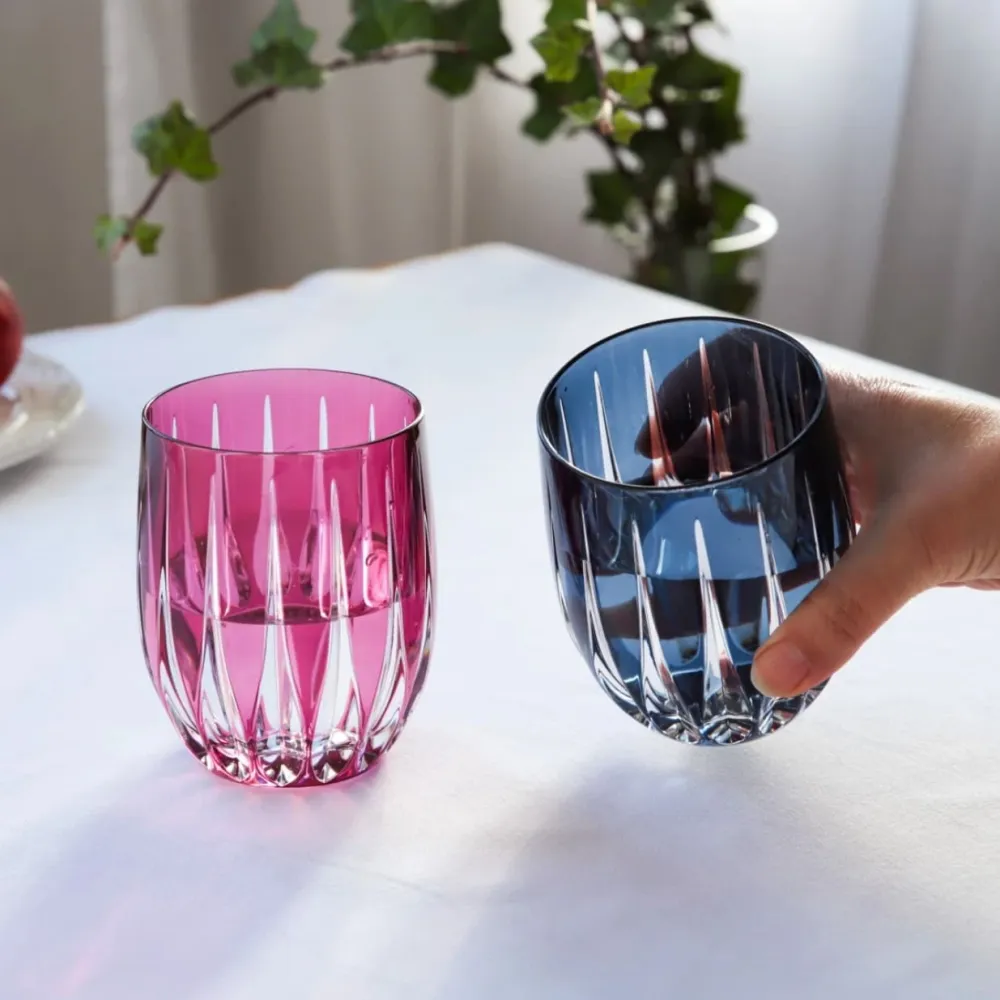 Vessière Cristaux Art De La Table|Verre À Eau|2 gobelets à eau Berenice rose