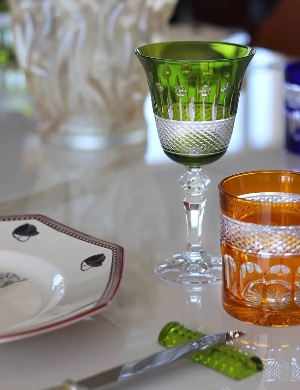 Vessière Cristaux Art De La Table|Verre À Whisky|6 gobelets cristal couleur mireille
