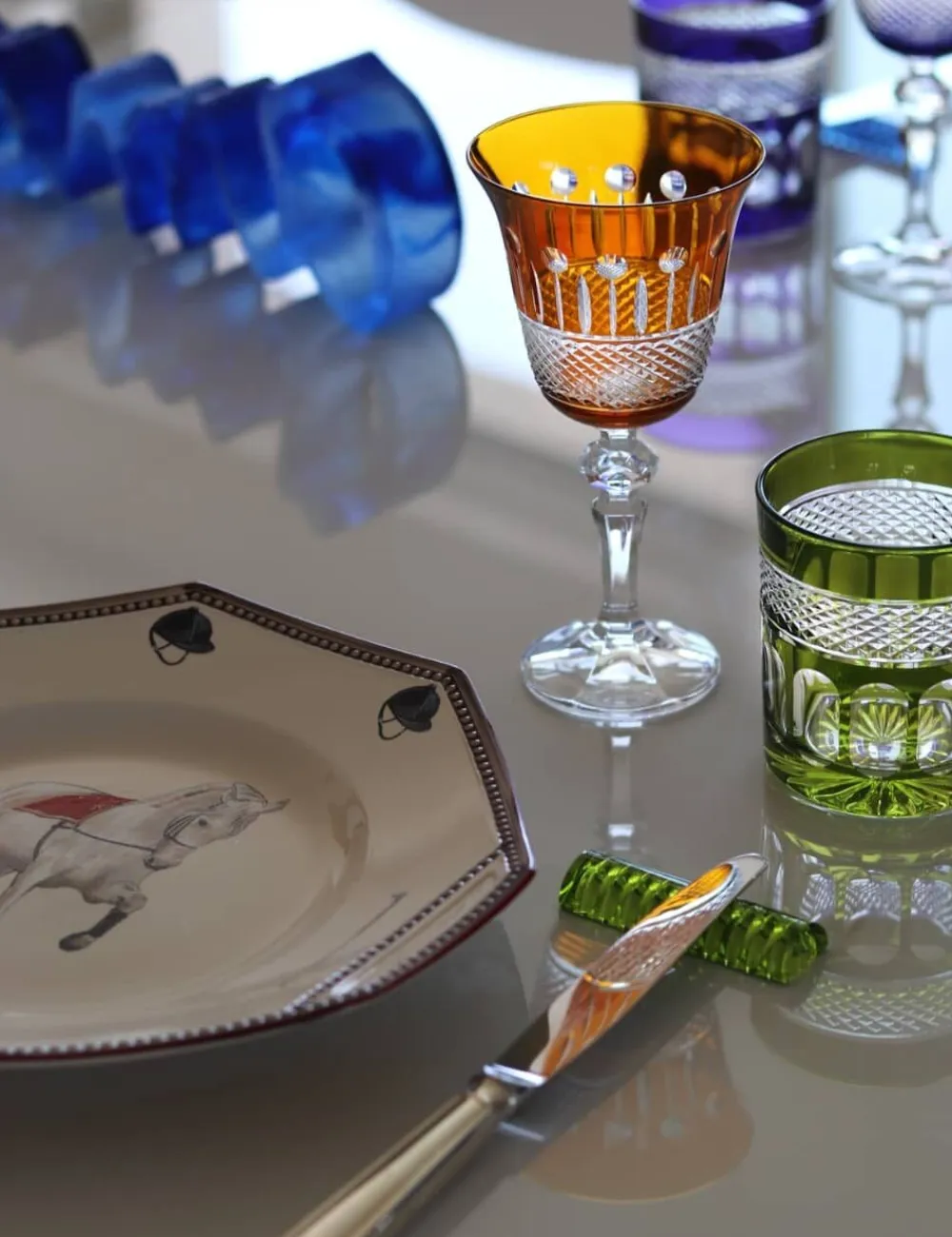 Vessière Cristaux Art De La Table|Verre À Whisky|6 gobelets cristal couleur mireille
