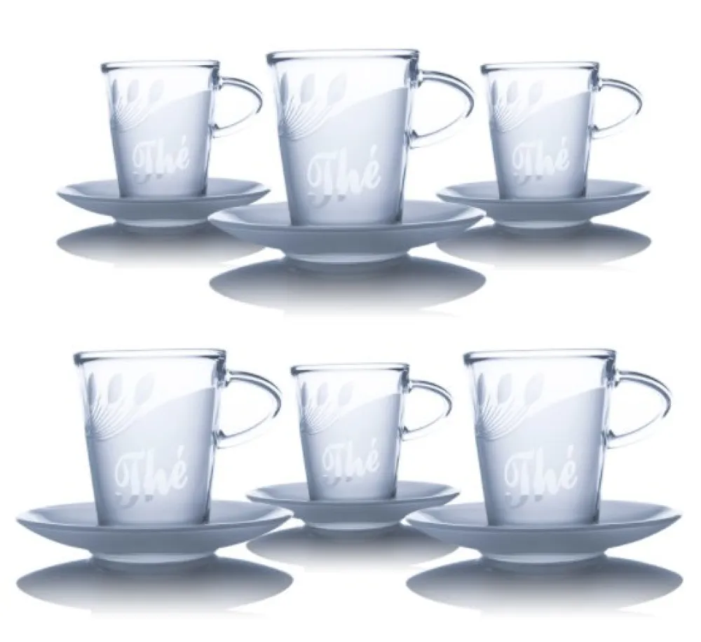 Vessière Cristaux Coffrets Verres Cristal|Verre Cristal|6 mugs thé cristal sans sous tasse