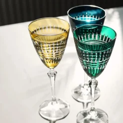 Vessière Cristaux Art De La Table|Verre À Vin|6 verres à vin couleur Belair