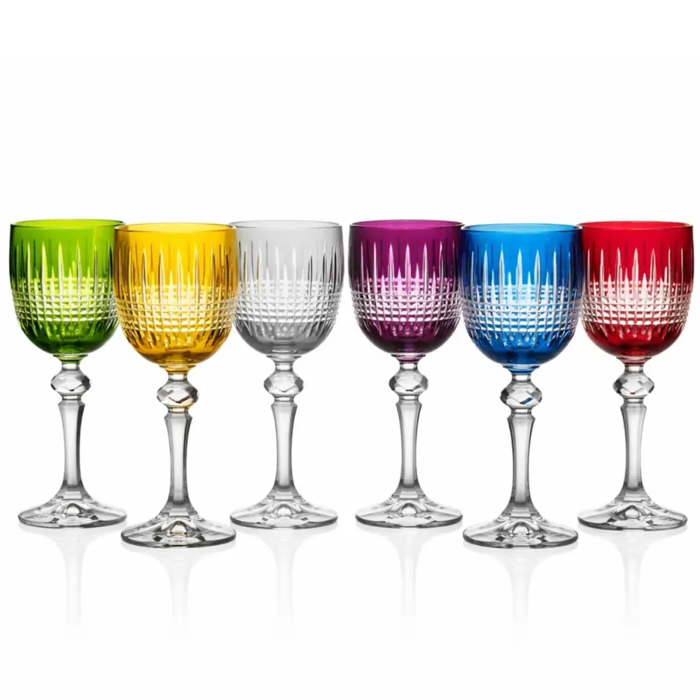 Vessière Cristaux Art De La Table|Verre À Vin|6 verres à vin couleur tradition