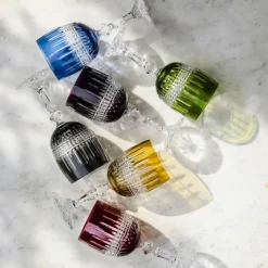 Vessière Cristaux Art De La Table|Verre À Vin|6 verres à vin couleur tradition