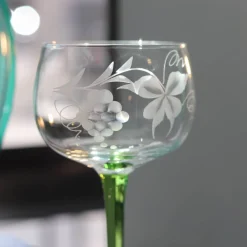 Vessière Cristaux Verre En Cristal Taillé|Coffrets Verres Cristal|6 verres alsace taillés t.s