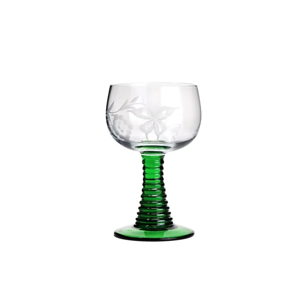 Vessière Cristaux Art De La Table|Verre À Vin|6 verres bas alsace taillés t.s