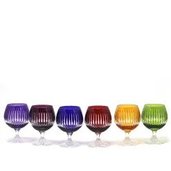 Vessière Cristaux Art De La Table|Verre À Pied|6 verres cognac cristal couleur timeless