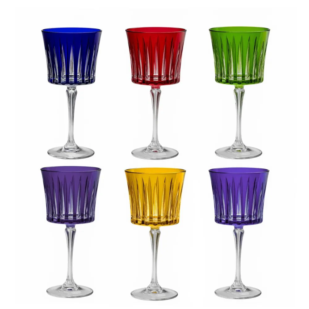 Vessière Cristaux Art De La Table|Verre Cristal Couleur|6 verres spritz cristal couleur timeless