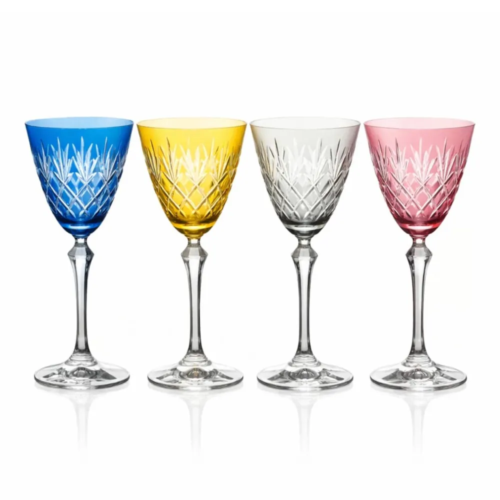 Vessière Cristaux Art De La Table|Verre À Vin|4 verres vin couleur Royal