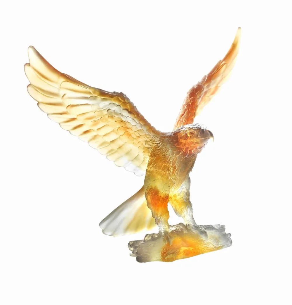Vessière Cristaux Animaux Cristal|Bestiaire|Aigle ambre gris daum