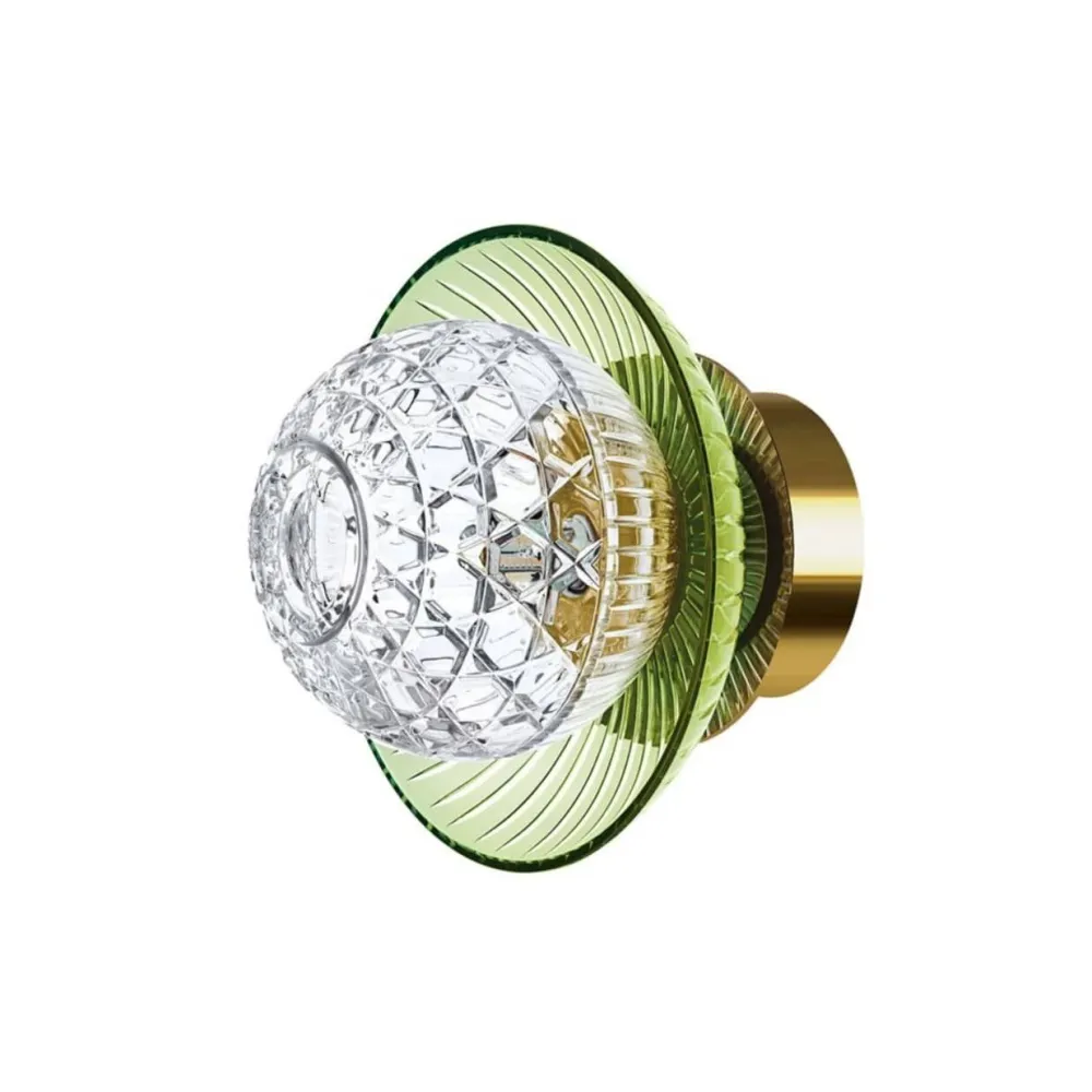 Vessière Cristaux Lustre Luminaire Saint-Louis|Appliques Cristal|Applique Royal IP44 Bobèche or Saint-Louis