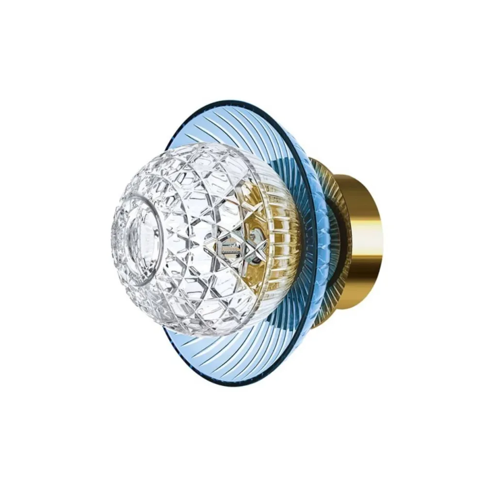 Vessière Cristaux Lustre Luminaire Saint-Louis|Appliques Cristal|Applique Royal IP44 Bobèche or Saint-Louis
