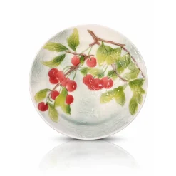 Vessière Cristaux Lunéville|Assiette Céramique|Assiette cerise babrotine