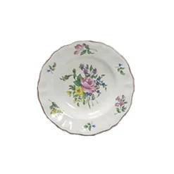 Vessière Cristaux Lunéville|Assiette Céramique|Assiette creuse reverbere fin