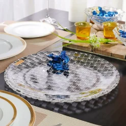 Vessière Cristaux Assiettes Cristal|Art De La Table|Assiette cristal bossa nova nachtmann