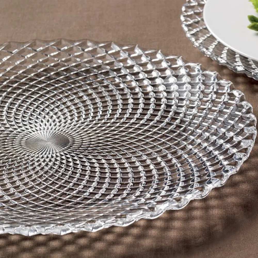 Vessière Cristaux Art De La Table|Assiettes Cristal|Assiette cristal rumba