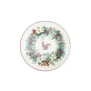 Vessière Cristaux Lunéville|Assiette Céramique|Assiette pain roses des neiges