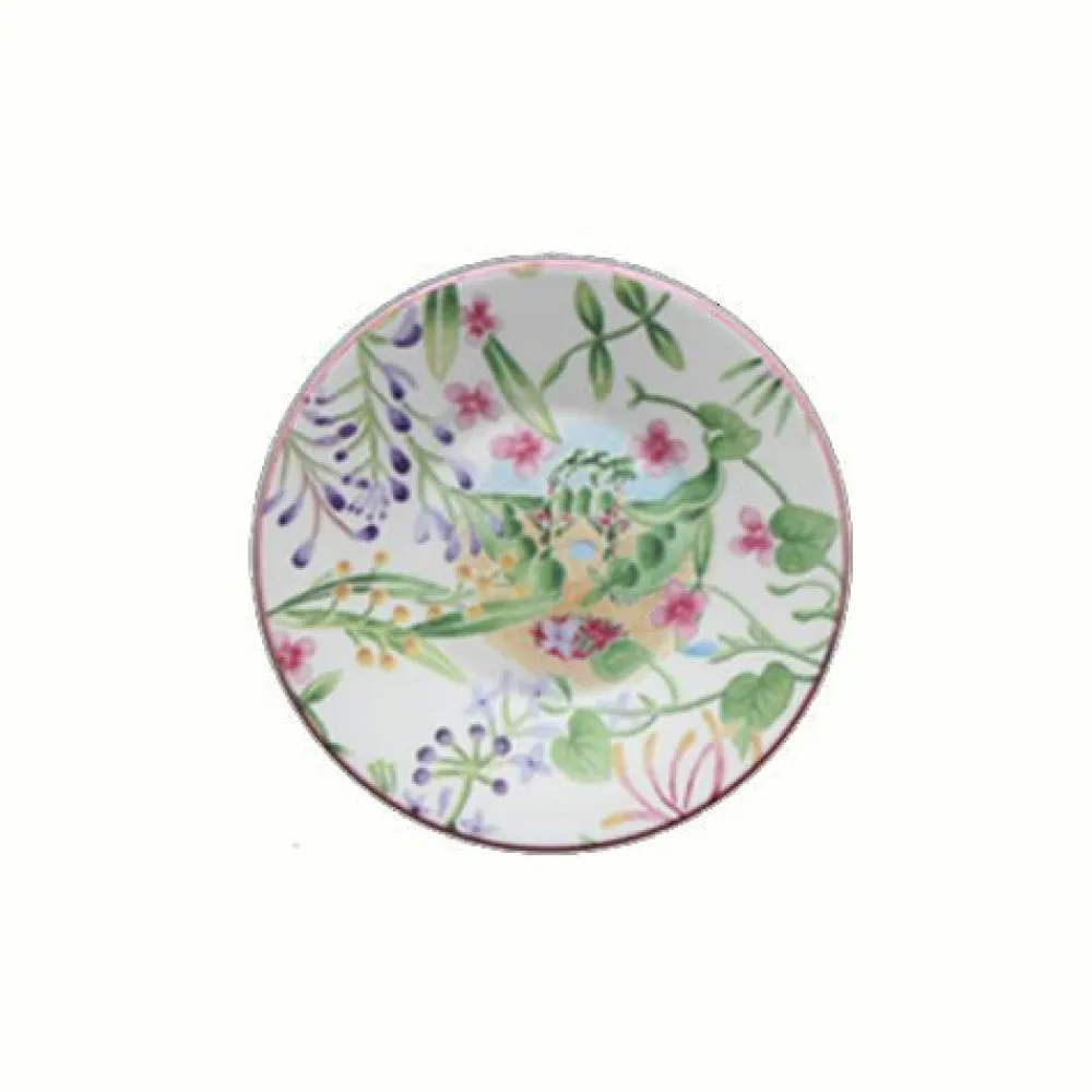 Vessière Cristaux Lunéville|Assiette Céramique|Assiette pain vent de fleurs lunéville