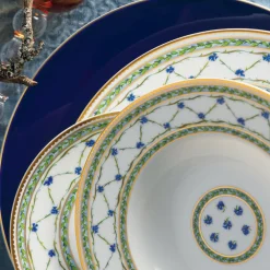 Vessière Cristaux Art De La Table|Assiette Céramique|Assiette plate à aile 22 cm Allée Du Roy Raynaud