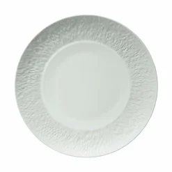 Vessière Cristaux Art De La Table|Assiette Céramique|Assiette plate à aile gravée 27 cm Minéral Raynaud