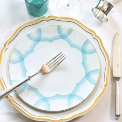 Vessière Cristaux Art De La Table|Assiette Céramique|Assiette plate 24 cm Aura Raynaud
