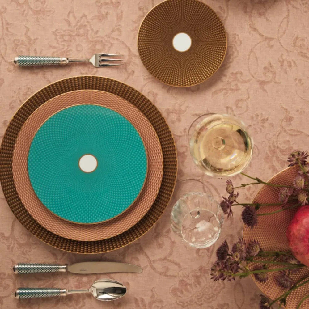 Vessière Cristaux Art De La Table|Assiette Céramique|Assiette porcelaine 27 cm motif n°1 Raynaud