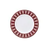 Vessière Cristaux Assiette Céramique|Art De La Table|Assiettes à Dessert Arcadia Rouge Baccarat x2