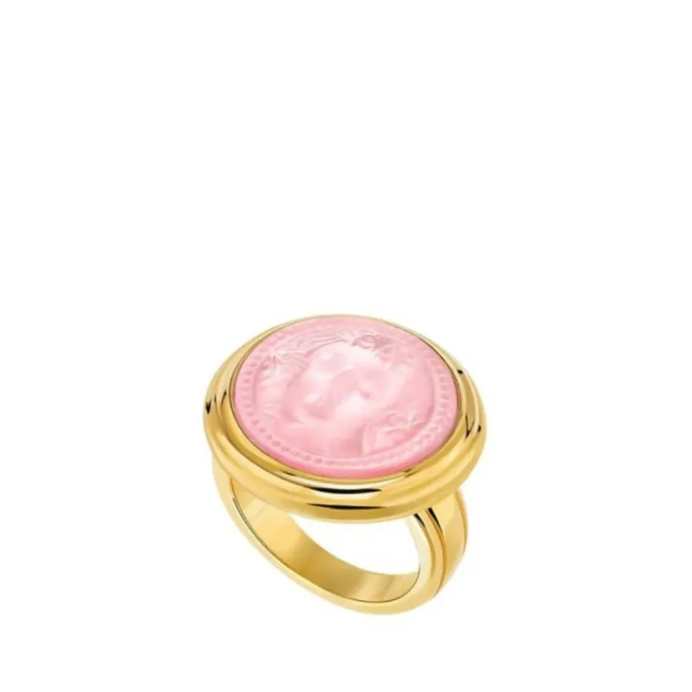 Vessière Cristaux Bijoux|Bagues Cristal|Bague aréthuse rond cristal Lalique