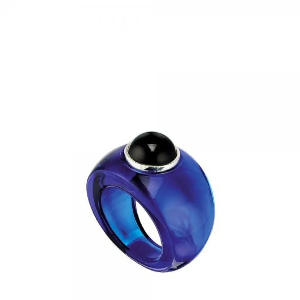 Vessière Cristaux Bijoux|Bagues Cristal|Bague charmante bleu lalique