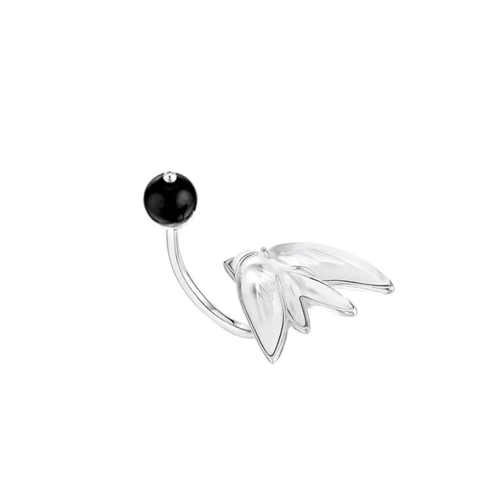 Vessière Cristaux Bijoux|Boucles D’Oreilles Cristal|Bague hirondelles incolore onyx lalique