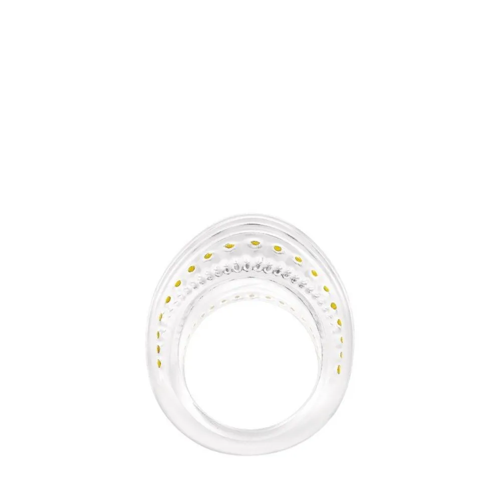 Vessière Cristaux Bijoux|Bagues Cristal|Bague icône blanche lalique