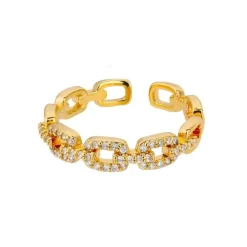 Vessière Cristaux Bagues Cristal|Bagues|Bague maillons cristaux