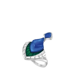 Vessière Cristaux Bijoux|Bagues Cristal|Bague paon lalique