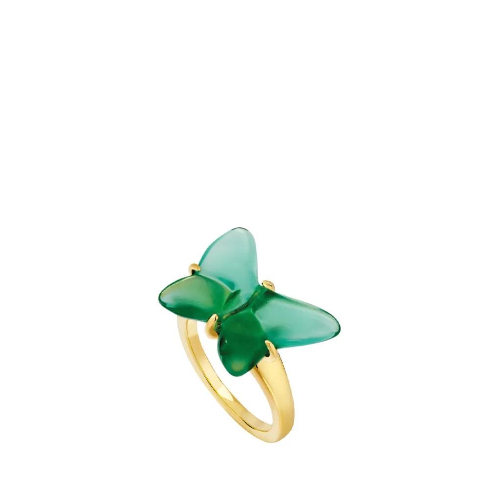 Vessière Cristaux Bijoux|Bagues Cristal|Bague papillon lalique