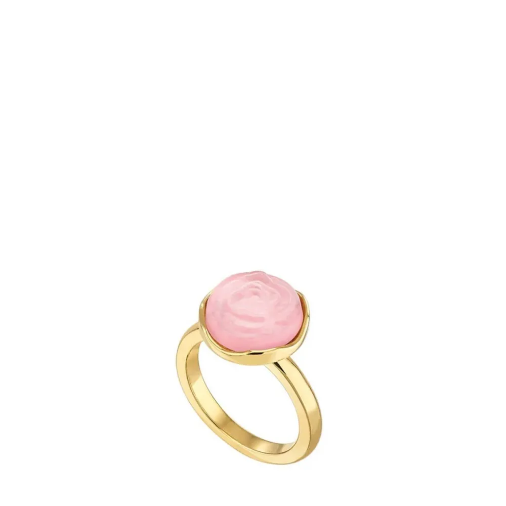 Vessière Cristaux Bijoux|Bagues Cristal|Bague Pivoine Lalique