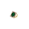 Vessière Cristaux Bagues Cristal|Bagues|Bague réglable art déco vert