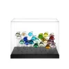 Vessière Cristaux Bestiaire|Animaux Cristal|Base aquarium 25 poissons lalique + cloche