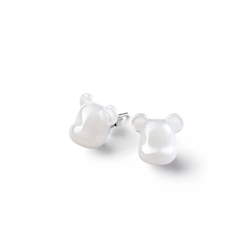 Vessière Cristaux Bijoux|Boucles D’Oreilles Cristal|Be@rbrick boucles d’oreilles puce argent baccarat