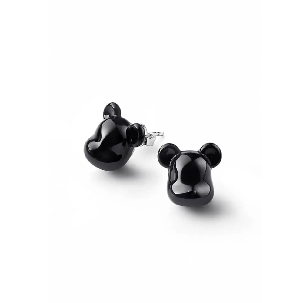 Vessière Cristaux Bijoux|Boucles D’Oreilles Cristal|Be@rbrick boucles d’oreilles puce argent baccarat