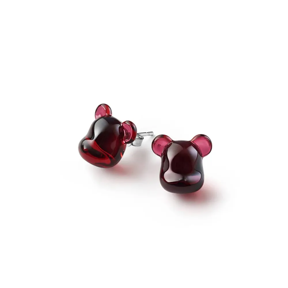 Vessière Cristaux Bijoux|Boucles D’Oreilles Cristal|Be@rbrick boucles d’oreilles puce argent baccarat