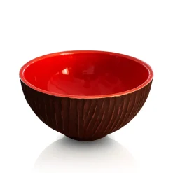 Vessière Cristaux Lunéville|Bol coco piment Faïence de Lunéville