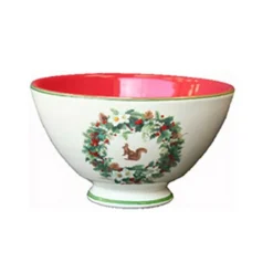 Vessière Cristaux Lunéville|Bol roses des neiges