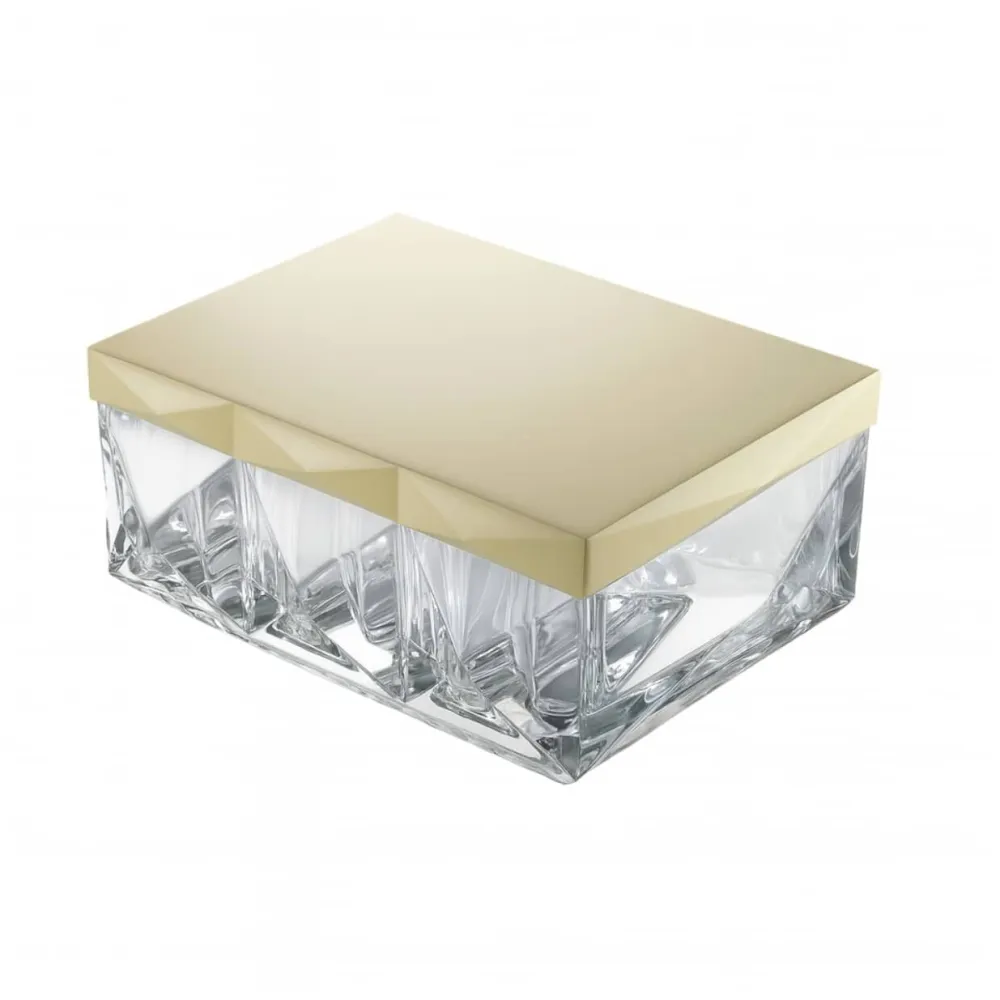 Vessière Cristaux Coupes, Coupelles Et Photophores|Coupelles Cristal|Boîte louxor noir & ivoire Baccarat