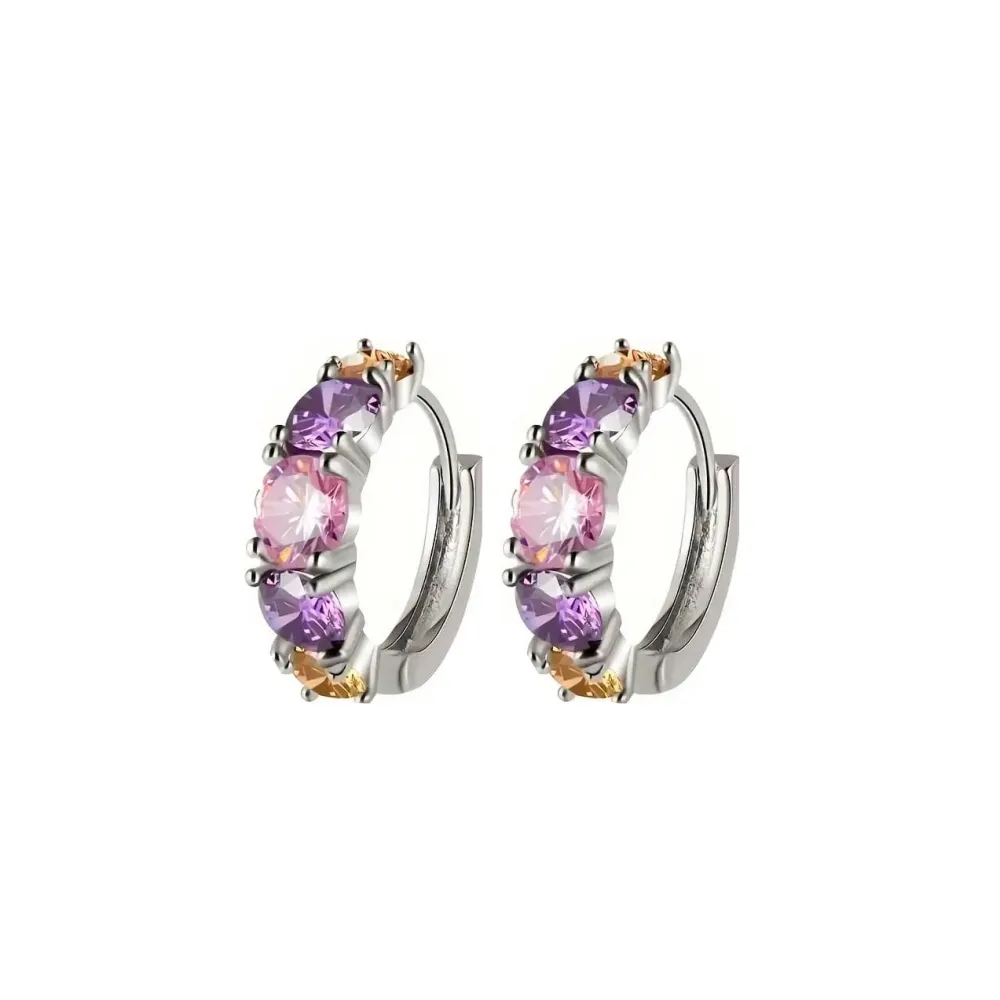 Vessière Cristaux Boucles D’Oreilles Cristal|Boucles D’Oreilles|Boucles d’oreilles Éclat Lavande