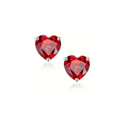 Vessière Cristaux Boucles D’Oreilles Cristal|Boucles D’Oreilles|Boucles d’oreilles coeur cristal argent 925