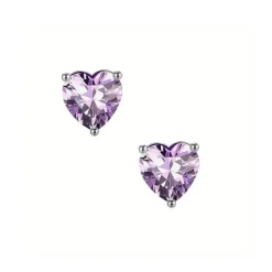 Vessière Cristaux Boucles D’Oreilles Cristal|Boucles D’Oreilles|Boucles d’oreilles coeur cristal argent 925