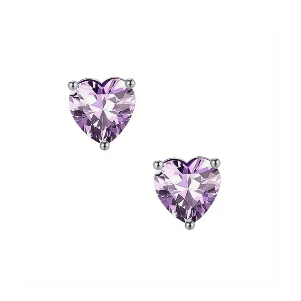Vessière Cristaux Boucles D’Oreilles Cristal|Boucles D’Oreilles|Boucles d’oreilles coeur cristal argent 925